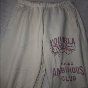 YoungLA Cream Sweatpants